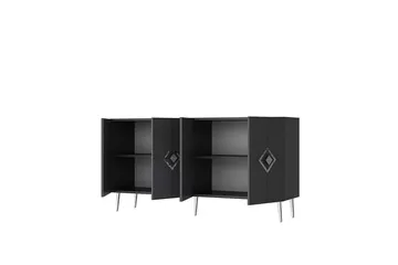 Cleryn Konsollbord 150 cm - Antracit/Silver - Möbler - Bord & matgrupp - Avlastningsbord & sidobord - Konsolbord & hallbord