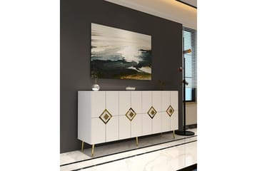 Cleryn Konsollbord 150 cm - Vit/Guld - Möbler - Bord & matgrupp - Avlastningsbord & sidobord - Konsolbord & hallbord