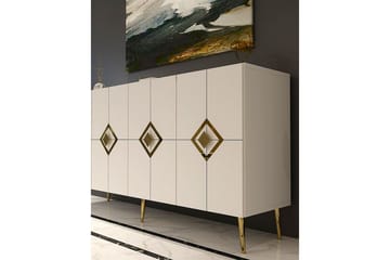Cleryn Konsollbord 150 cm - Vit/Guld - Möbler - Bord & matgrupp - Avlastningsbord & sidobord - Konsolbord & hallbord