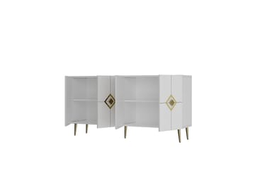 Cleryn Konsollbord 150 cm - Vit/Guld - Möbler - Bord & matgrupp - Avlastningsbord & sidobord - Konsolbord & hallbord