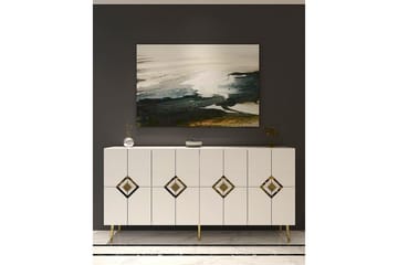 Cleryn Konsollbord 150 cm - Vit/Guld - Möbler - Bord & matgrupp - Avlastningsbord & sidobord - Konsolbord & hallbord