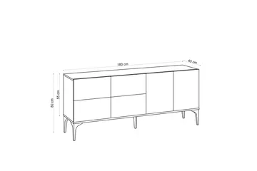 Colldela Avlastningsbord 180 cm - Natur - Möbler - Bord & matgrupp - Avlastningsbord & sidobord - Konsolbord & hallbord