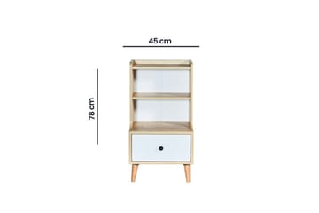 Comfortale Nattduksbord 45 cm - Sand/Vit - Möbler - Bord & matgrupp - Avlastningsbord & sidobord - Sängbord & nattduksbord