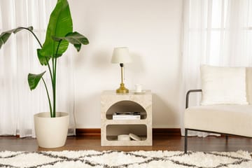 Dalim Sängbord 50 cm - Travertine/Sandsten - Möbler - Bord & matgrupp - Avlastningsbord & sidobord - Sängbord & nattduksbord