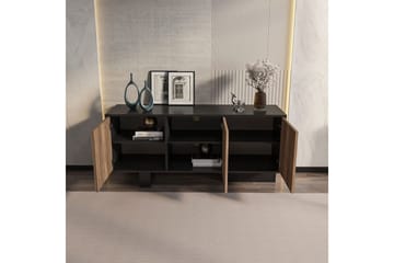 Dargaville Konsollbord 150 cm - Svart/Valnöt - Förvaring - Förvaringsmöbler - Sideboard & skänk