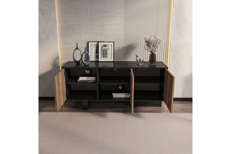 Dargaville Konsollbord 150 cm - Svart/Valnöt - Möbler - Bord & matgrupp - Avlastningsbord & sidobord - Konsolbord & hallbord