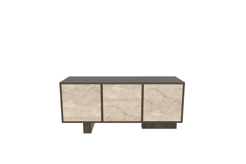 Dargaville Konsollbord 150 cm, Valnöt/Travertine