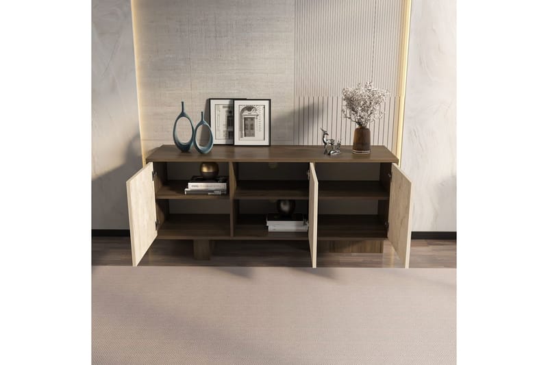 Dargaville Konsollbord 150 cm - Valnöt/Travertine - Möbler - Bord & matgrupp - Avlastningsbord & sidobord - Konsolbord & hallbord