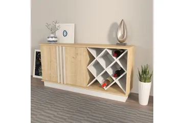 Dasina Konsollbord 148 cm - Ek/Vit - Förvaring - Förvaringsmöbler - Sideboard & skänk