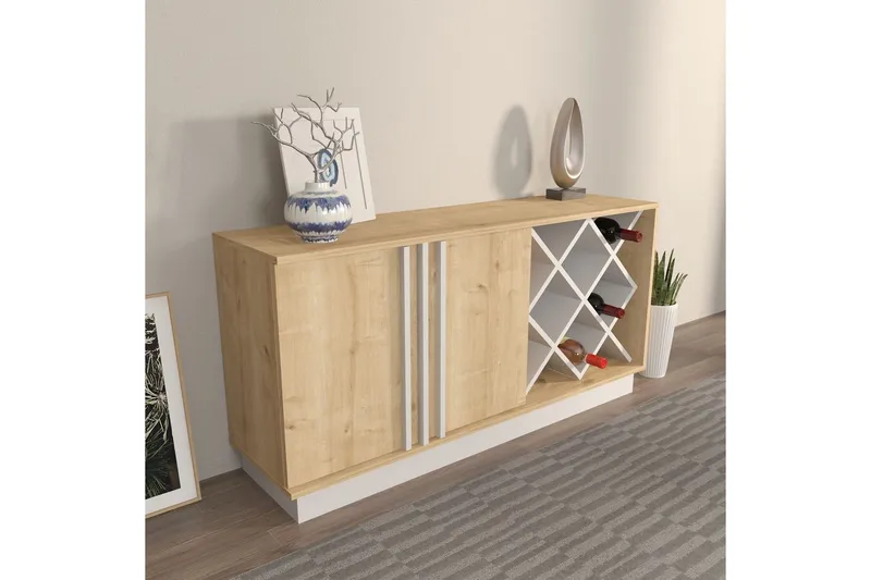 Dasina Konsollbord 148 cm - Ek/Vit - Förvaring - Förvaringsmöbler - Sideboard & skänk