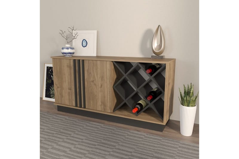 Dasina Konsollbord 148 cm - Valnöt/Svart - Förvaring - Förvaringsmöbler - Sideboard & skänk