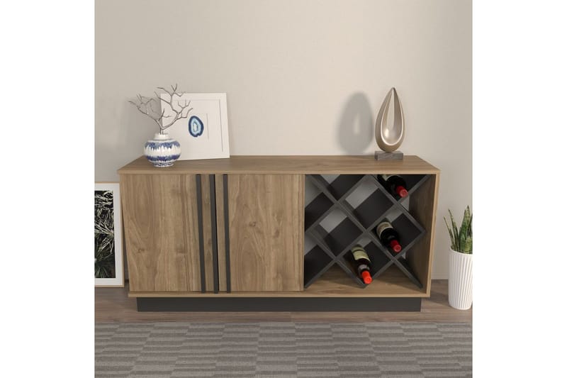 Dasina Konsollbord 148 cm - Valnöt/Svart - Förvaring - Förvaringsmöbler - Sideboard & skänk