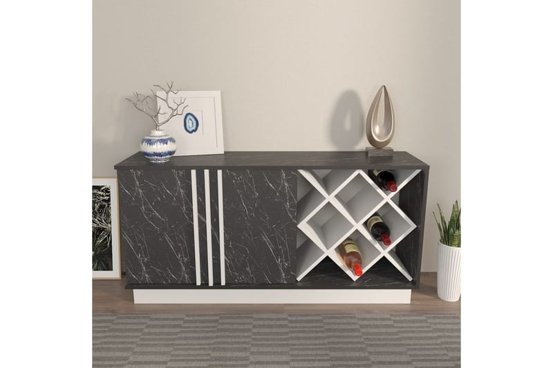 Dasina Konsollbord 148 cm - Vit/Svart - Förvaring - Förvaringsmöbler - Sideboard & skänk