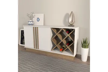 Dasina Konsollbord 148 cm - Vit/Valnöt - Förvaring - Förvaringsmöbler - Sideboard & skänk