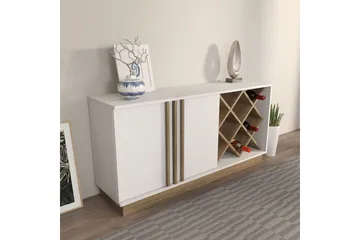 Dasina Konsollbord 148 cm - Vit/Valnöt - Förvaring - Förvaringsmöbler - Sideboard & skänk