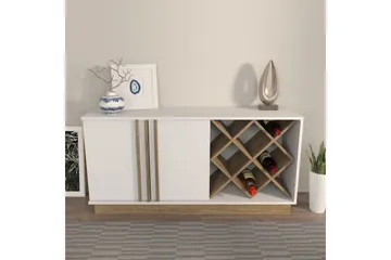 Dasina Konsollbord 148 cm - Vit/Valnöt - Förvaring - Förvaringsmöbler - Sideboard & skänk