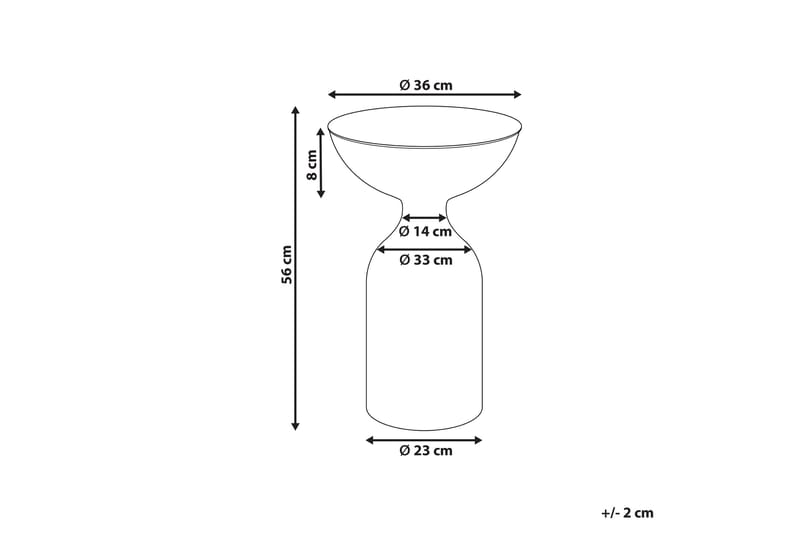 Dearra Sidobord 36 cm - Grön - Möbler - Bord & matgrupp - Avlastningsbord & sidobord - Lampbord & sidobord