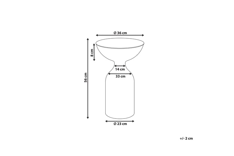 Dearra Sidobord 36 cm - Svart - Möbler - Bord & matgrupp - Avlastningsbord & sidobord - Lampbord & sidobord