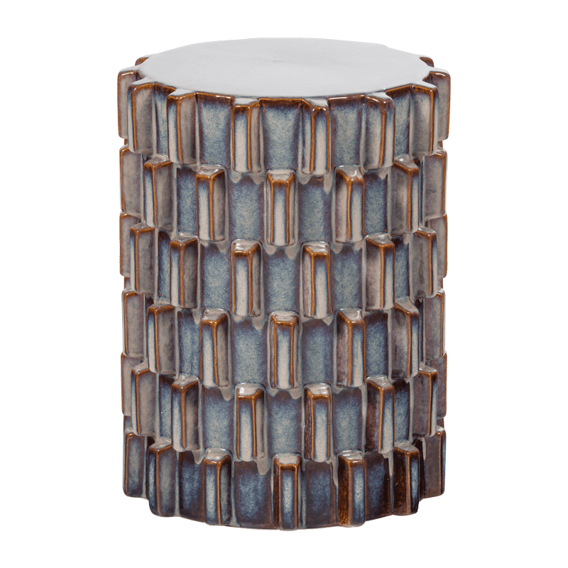 Dekorativt Sidobord Axu 35 cm Utomhus, Blågrå