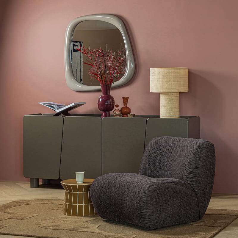 Dekorativt Sidobord Plu 38 cm Rund - Honungsgul - Möbler - Bord & matgrupp - Avlastningsbord & sidobord - Lampbord & sidobord