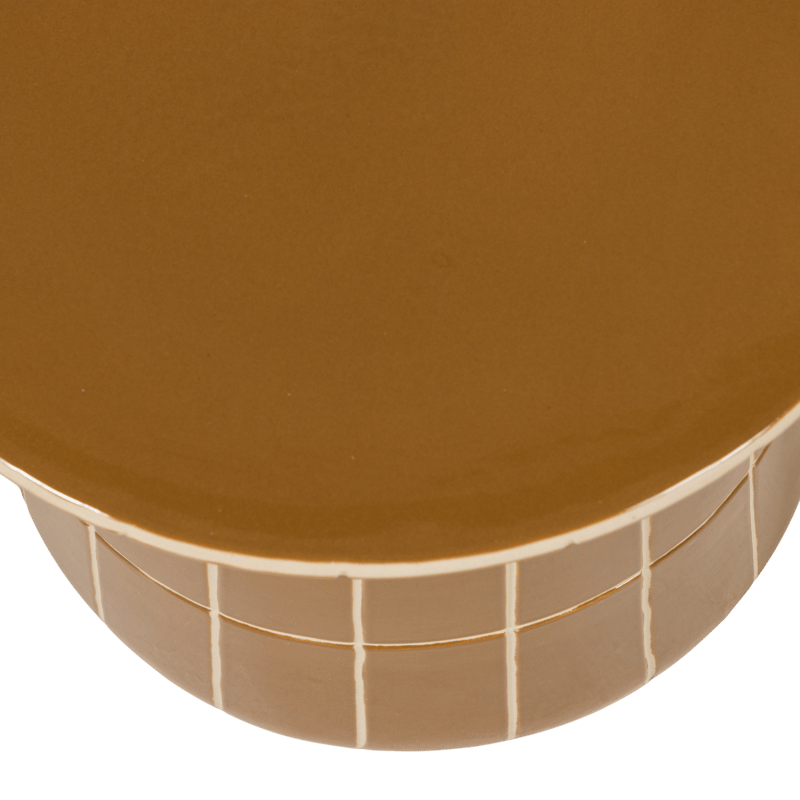 Dekorativt Sidobord Plu 38 cm Rund - Honungsgul - Möbler - Bord & matgrupp - Avlastningsbord & sidobord - Lampbord & sidobord