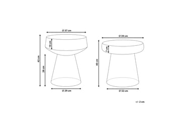 Delainey Satsbord 39 cm - Röd - Möbler - Bord & matgrupp - Avlastningsbord & sidobord - Satsbord