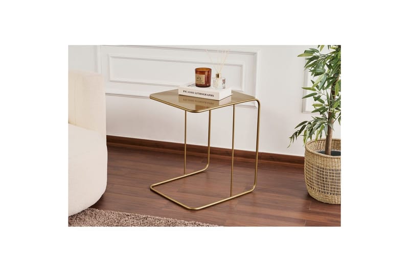 Dera Sidobord 47 cm - Guld - Möbler - Bord & matgrupp - Avlastningsbord & sidobord - Lampbord & sidobord