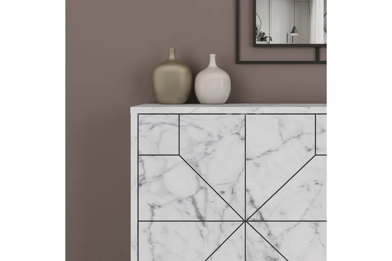 Desgrar Konsollbord 123x62,4 cm - Vit - Möbler - Bord & matgrupp - Avlastningsbord & sidobord - Konsolbord & hallbord