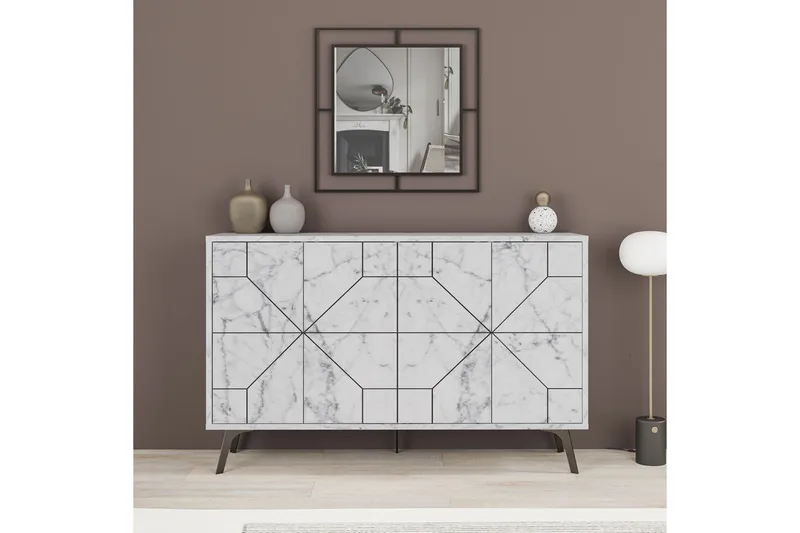 Desgrar Konsollbord 123x62,4 cm - Vit - Möbler - Bord & matgrupp - Avlastningsbord & sidobord - Konsolbord & hallbord