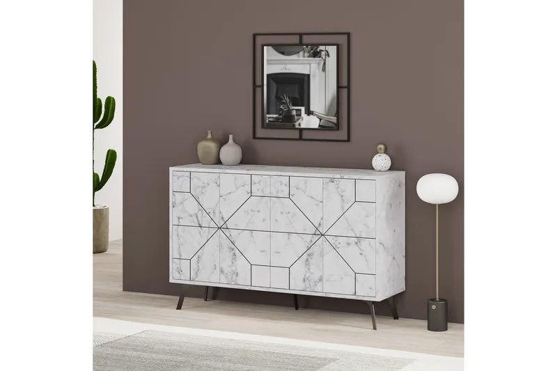 Desgrar Konsollbord 123x62,4 cm - Vit - Möbler - Bord & matgrupp - Avlastningsbord & sidobord - Konsolbord & hallbord