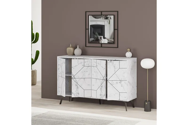 Desgrar Konsollbord 123x62,4 cm - Vit - Möbler - Bord & matgrupp - Avlastningsbord & sidobord - Konsolbord & hallbord