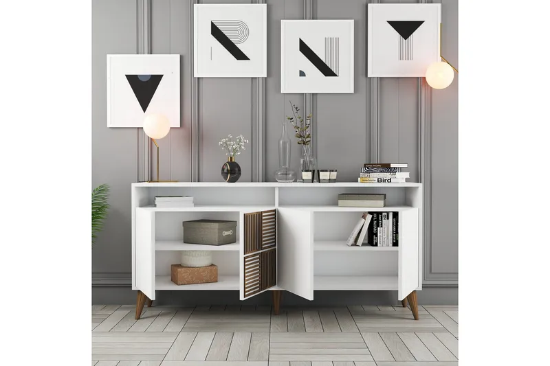 Desgrar Konsollbord 160x78 cm - Vit - Möbler - Bord & matgrupp - Avlastningsbord & sidobord - Konsolbord & hallbord
