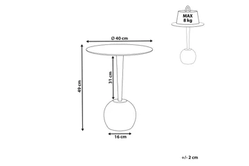 Deshi Sidobord 40 cm - Svart - Möbler - Bord & matgrupp - Avlastningsbord & sidobord - Lampbord & sidobord