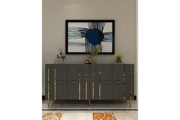 Deylin Konsollbord 150 cm - Antracit/Guld - Möbler - Bord & matgrupp - Avlastningsbord & sidobord - Konsolbord & hallbord