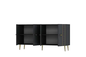 Deylin Konsollbord 150 cm - Antracit/Guld - Möbler - Bord & matgrupp - Avlastningsbord & sidobord - Konsolbord & hallbord