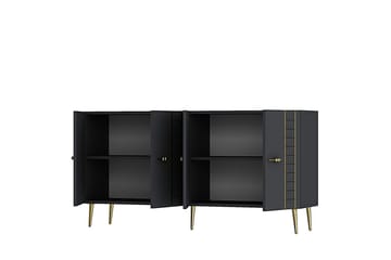 Deylin Konsollbord 150 cm - Antracit/Guld - Möbler - Bord & matgrupp - Avlastningsbord & sidobord - Konsolbord & hallbord