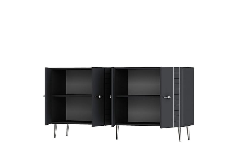 Deylin Konsollbord 150 cm - Antracit/Silver - Möbler - Bord & matgrupp - Avlastningsbord & sidobord - Konsolbord & hallbord