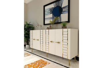 Deylin Konsollbord 150 cm - Vit/Guld - Möbler - Bord & matgrupp - Avlastningsbord & sidobord - Konsolbord & hallbord