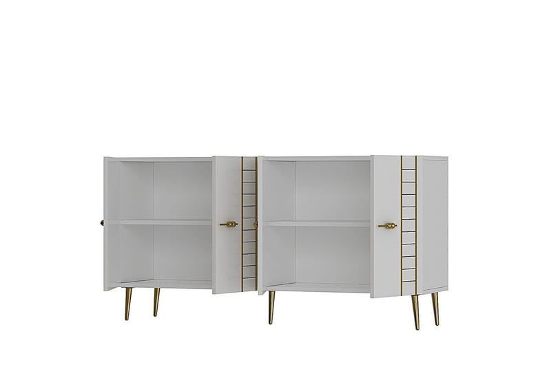 Deylin Konsollbord 150 cm - Vit/Guld - Möbler - Bord & matgrupp - Avlastningsbord & sidobord - Konsolbord & hallbord