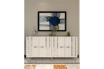 Deylin Konsollbord 150 cm - Vit/Silver - Möbler - Bord & matgrupp - Avlastningsbord & sidobord - Konsolbord & hallbord