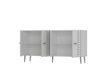 Deylin Konsollbord 150 cm - Vit/Silver - Möbler - Bord & matgrupp - Avlastningsbord & sidobord - Konsolbord & hallbord