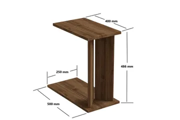 Deyra Sidobord 25 cm - Valnöt - Möbler - Bord & matgrupp - Avlastningsbord & sidobord - Lampbord & sidobord