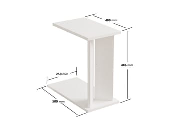 Deyra Sidobord 25 cm - Vit - Möbler - Bord & matgrupp - Avlastningsbord & sidobord - Lampbord & sidobord