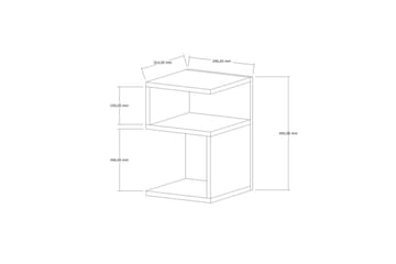 Deyricon Sidobord 29,6 cm - Blå - Möbler - Bord & matgrupp - Avlastningsbord & sidobord - Lampbord & sidobord