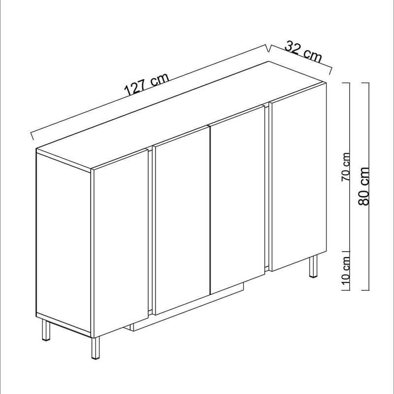 Djarhint Konsolbord 127 cm - Antracit - Möbler - Bord & matgrupp - Avlastningsbord & sidobord - Konsolbord & hallbord