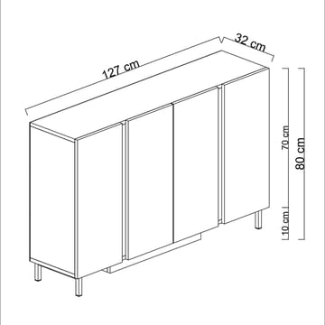 Djarhint Konsolbord 127 cm - Travertin - Möbler - Bord & matgrupp - Avlastningsbord & sidobord - Konsolbord & hallbord