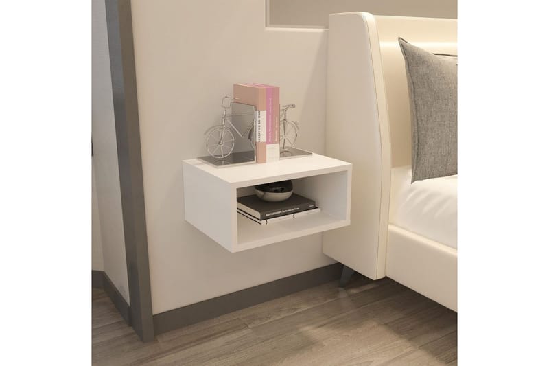 Dora Sängbord 45 cm - Vit - Möbler - Bord & matgrupp - Avlastningsbord & sidobord - Sängbord & nattduksbord