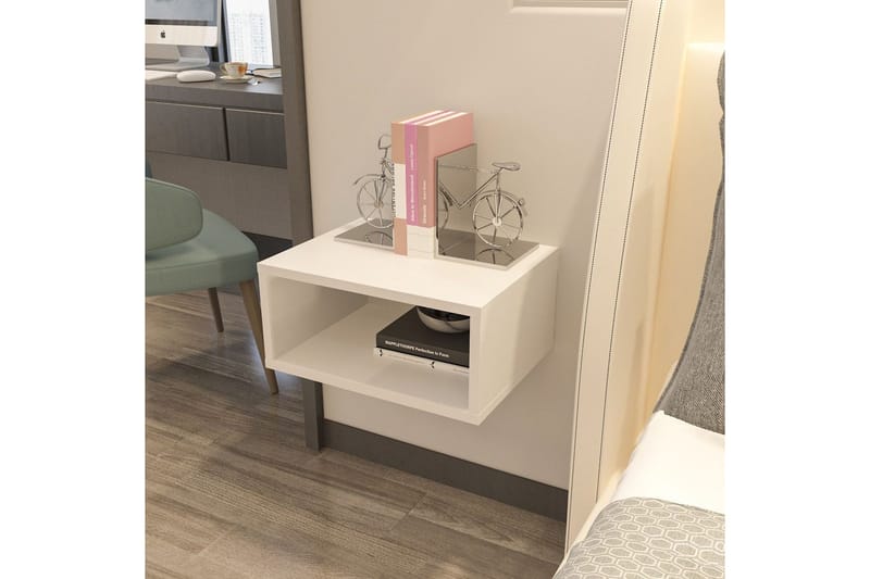 Dora Sängbord 45 cm - Vit - Möbler - Bord & matgrupp - Avlastningsbord & sidobord - Sängbord & nattduksbord