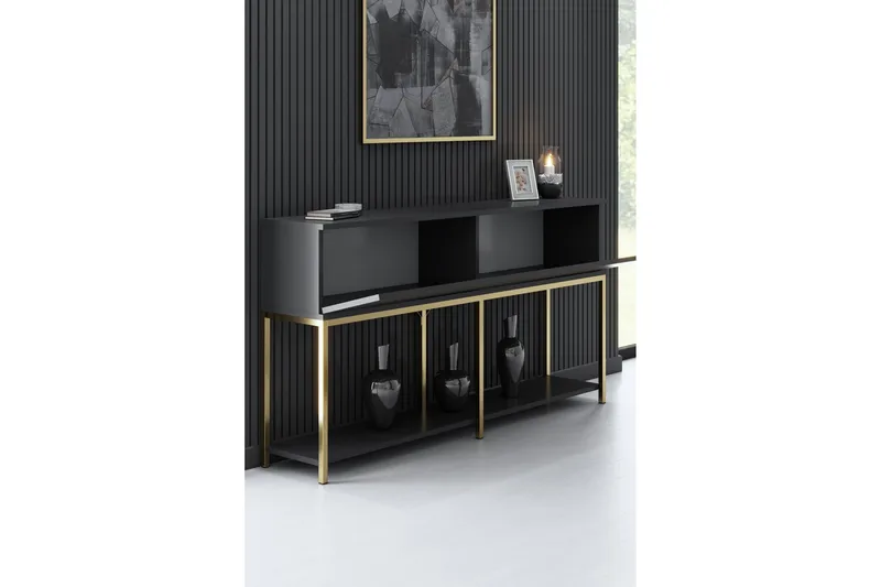 Dorlord Konsollbord 150 cm - Grå/Guld - Möbler - Bord & matgrupp - Avlastningsbord & sidobord - Konsolbord & hallbord