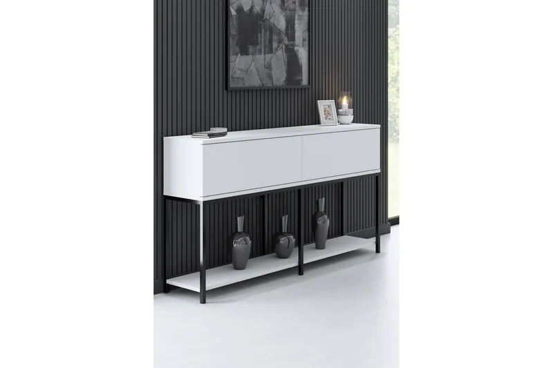Dorlord Konsollbord 150 cm, Svart/Vit